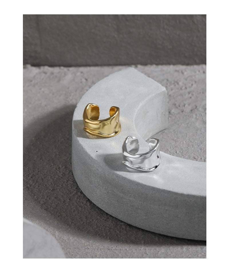 Sterling Silver Textured Ear Cuffs