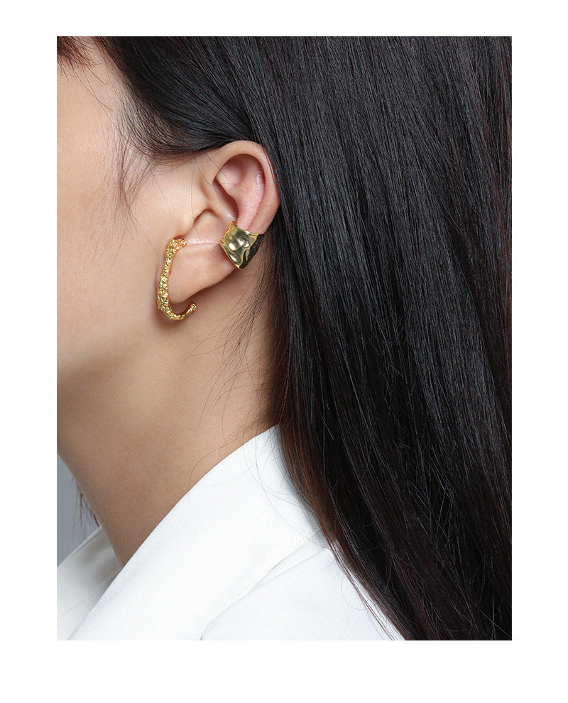 Sterling Silver Textured Ear Cuffs