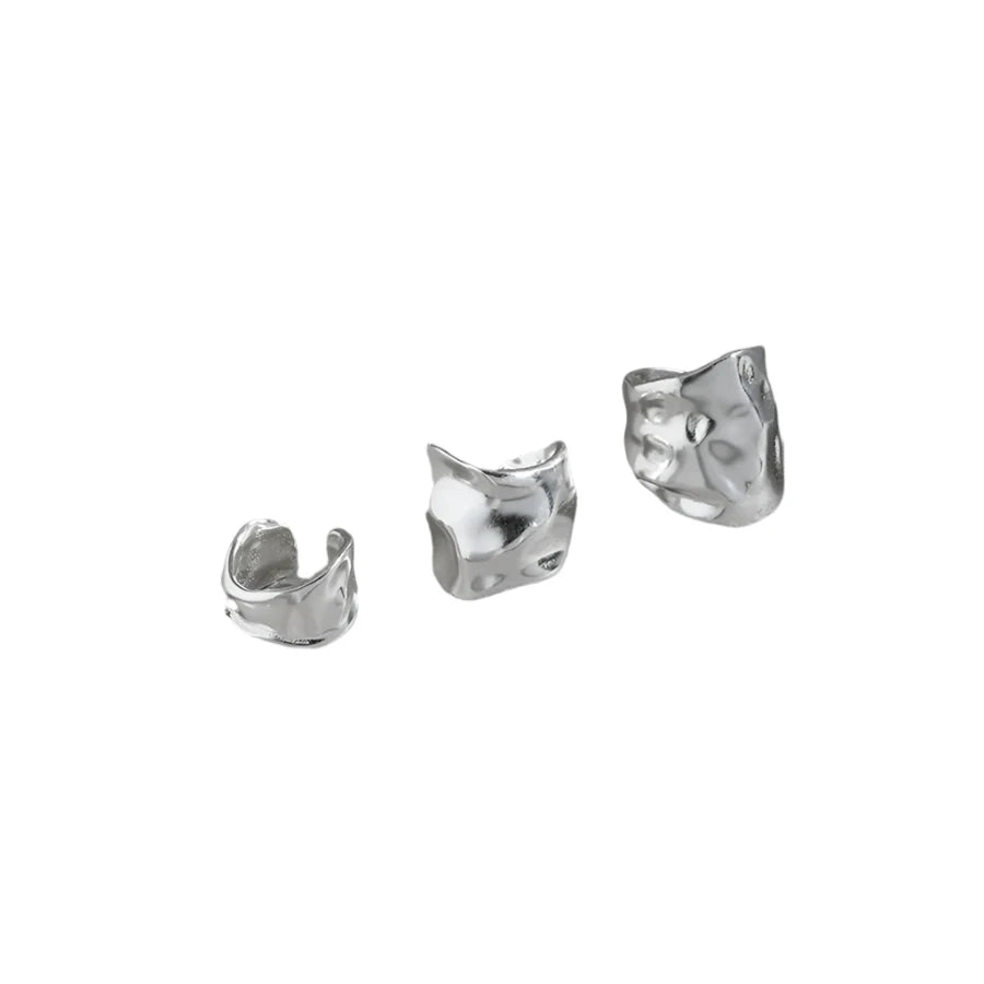 Sterling Silver Textured Ear Cuffs