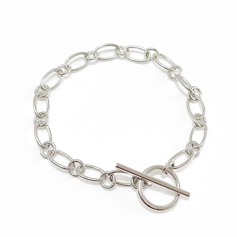 Sterling Silver Toggle Link Bracelet