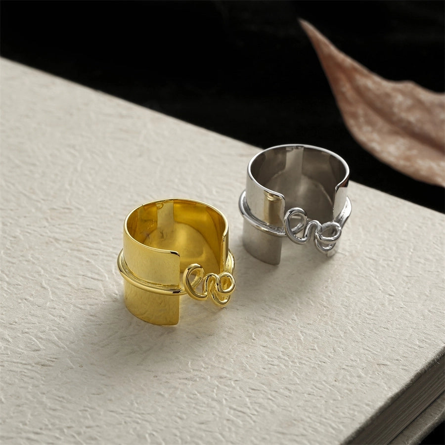 Sterling Silver Wide Knot Ring