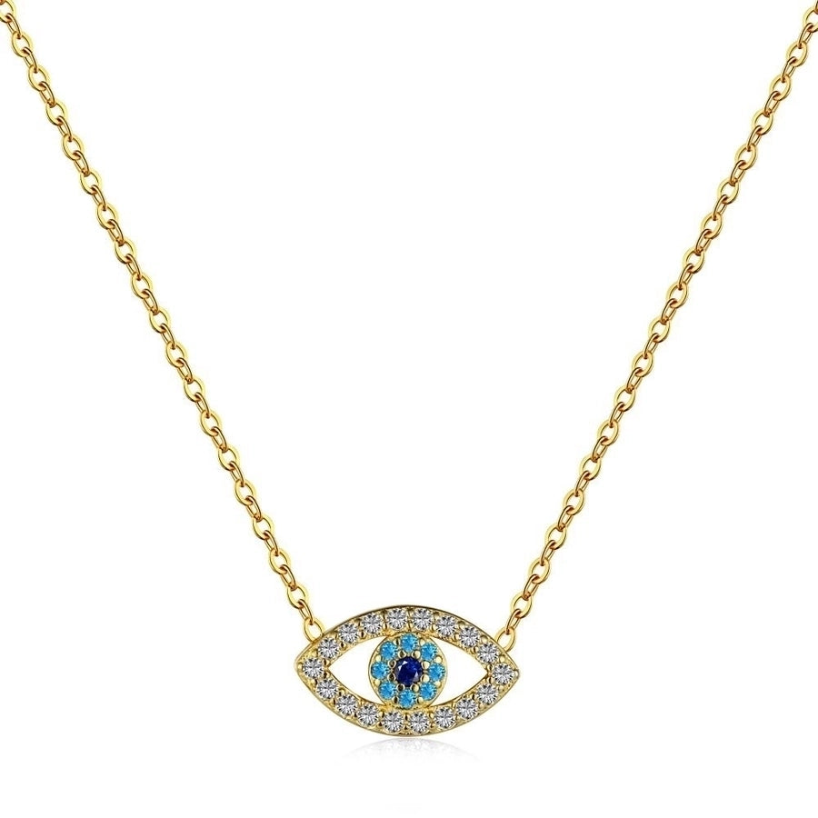 Sterling Silver Devil's Eye Minimalist Necklace Collection