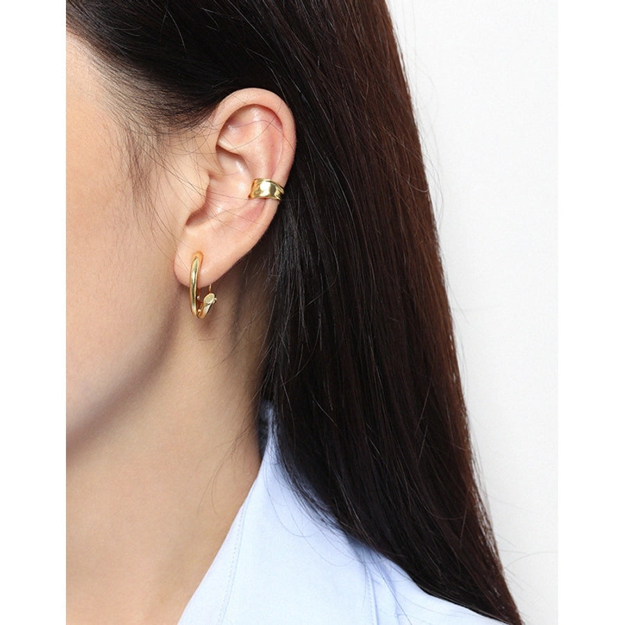 Sterling Silver Textured Ear Cuffs