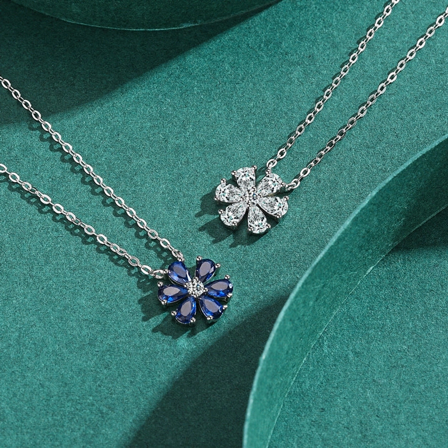 Sterling Silver Minimalist Bling Flower Petal