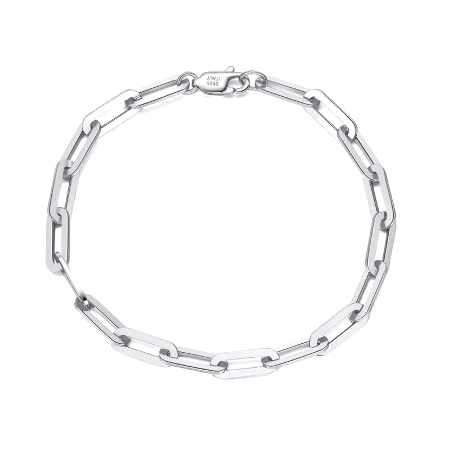 Sterling Silver Paperclip Bracelet