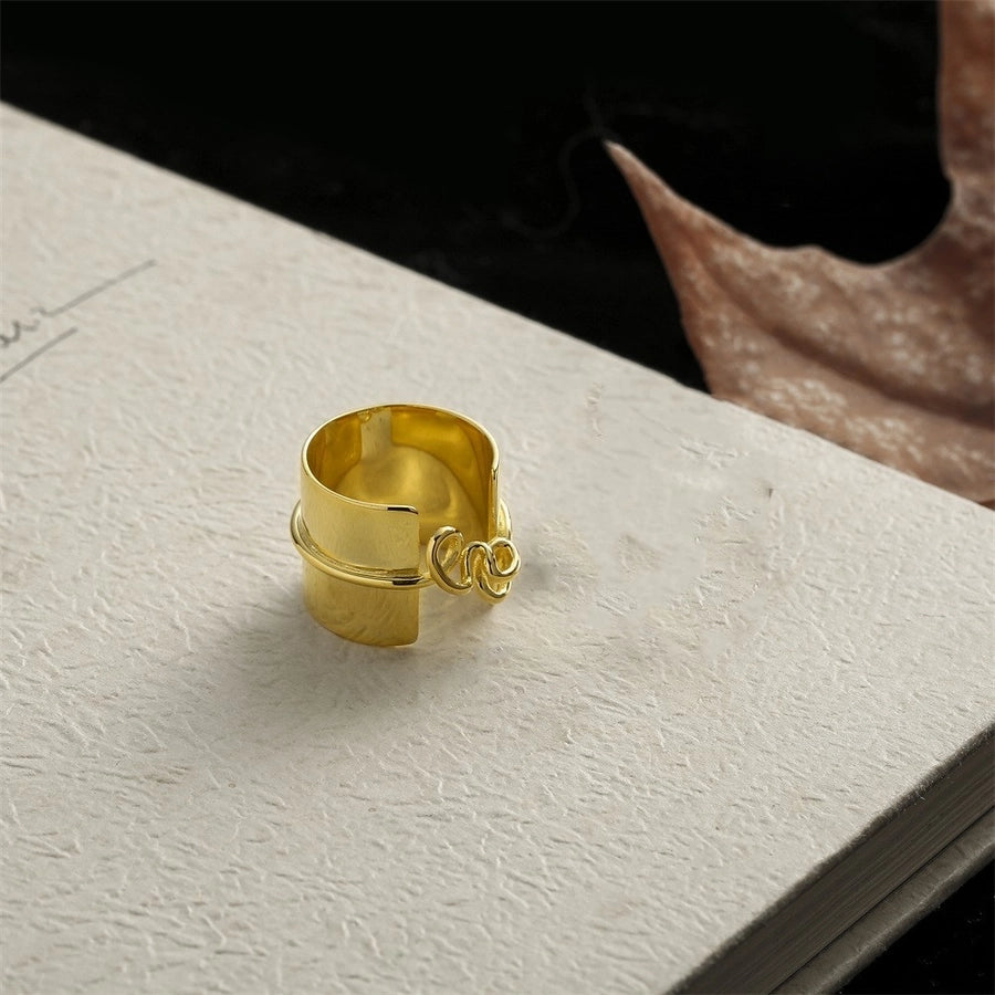 Sterling Silver Wide Knot Ring