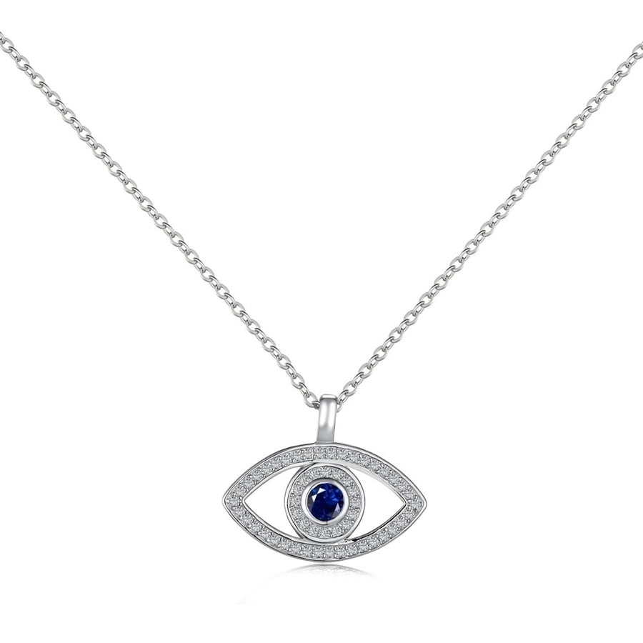 Sterling Silver Devil's Eye Minimalist Necklace Collection