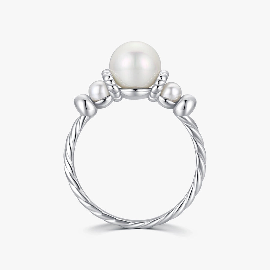 Sterling Silver Vintage Pearl Ring