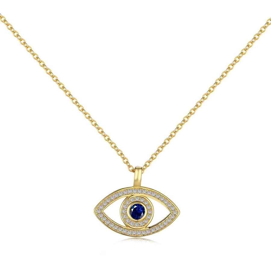 Sterling Silver Devil's Eye Minimalist Necklace Collection