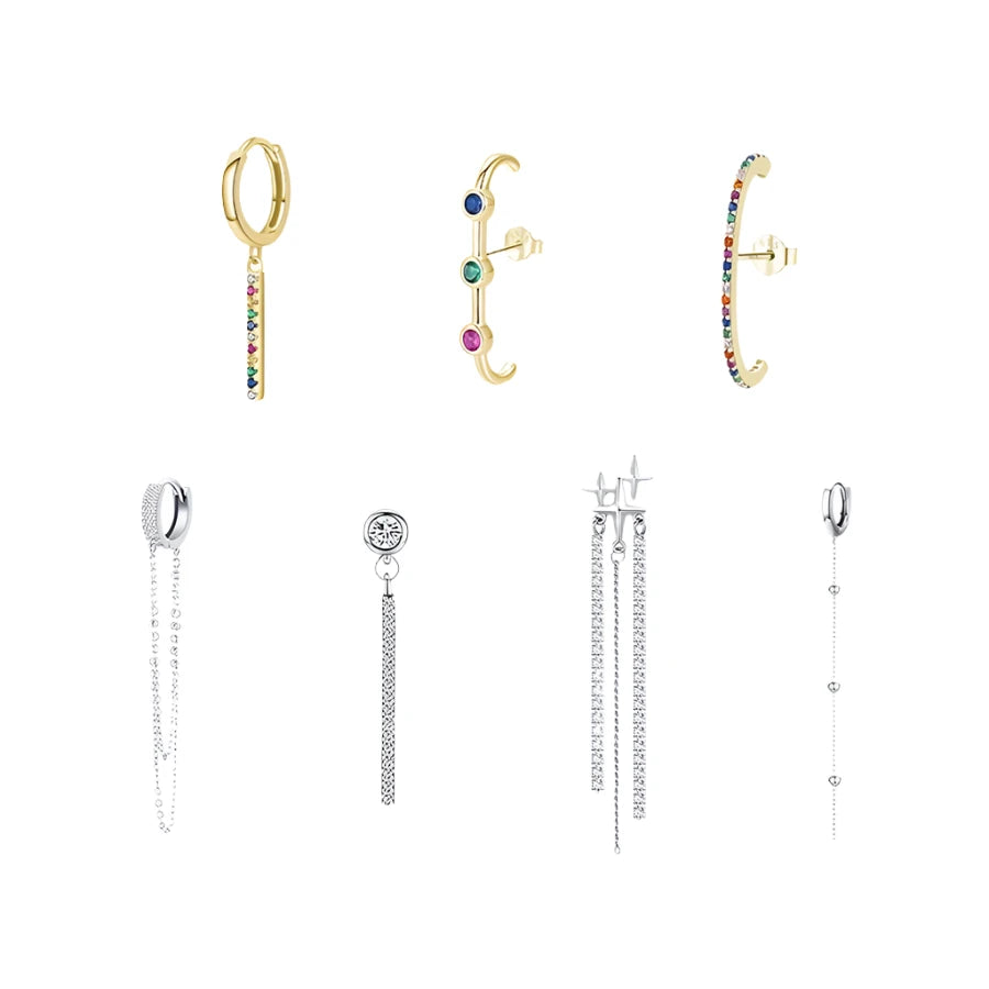 Sterling Silver Single Accent Earring Collection