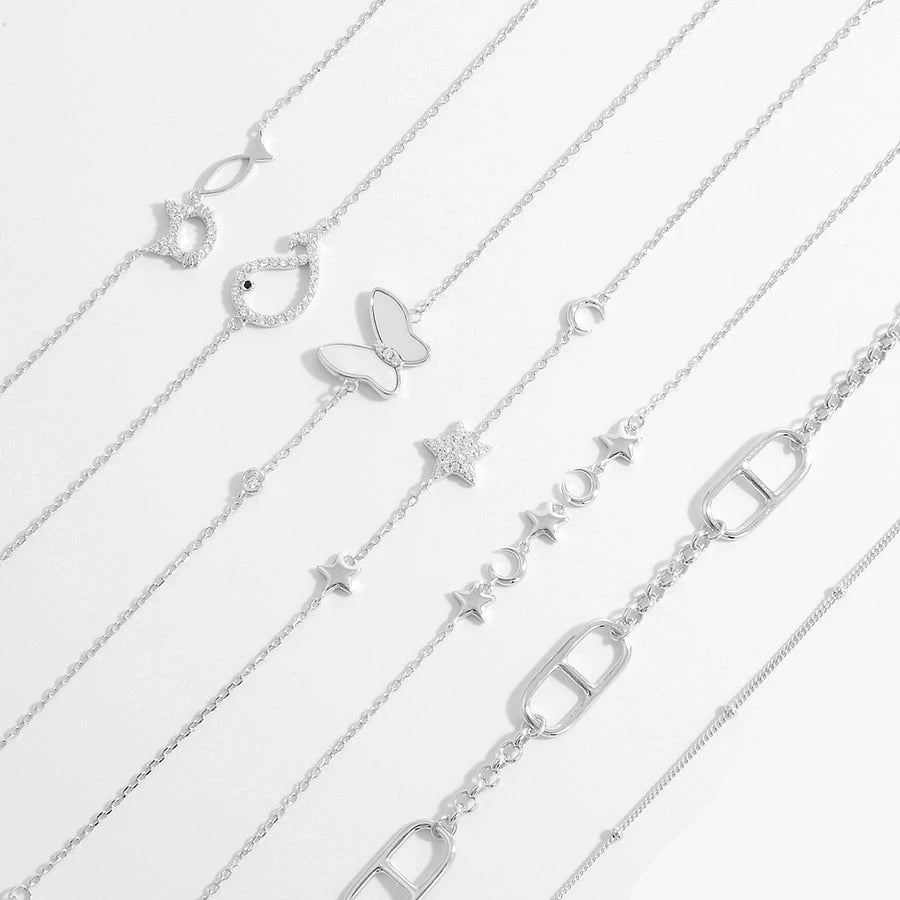 Sterling Silver Minimalist Bracelet Collection