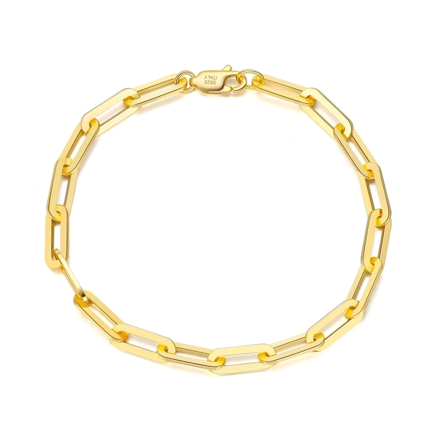 Sterling Silver Paperclip Bracelet