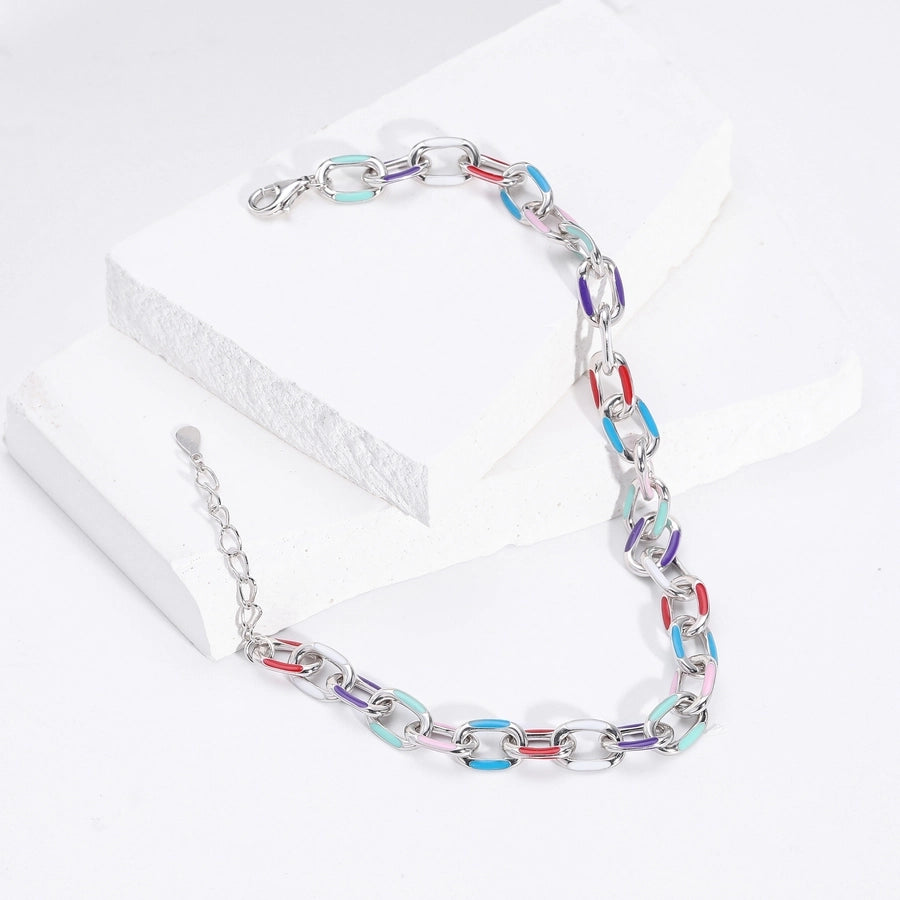 Sterling Silver Cable Epoxy Bracelet