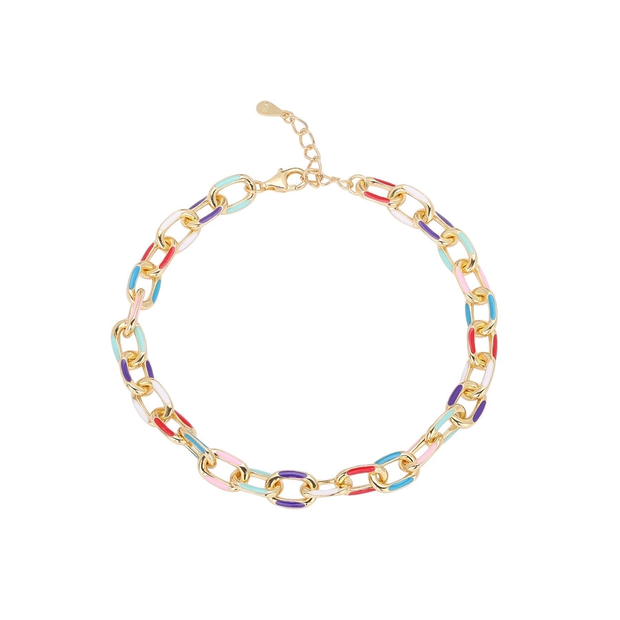 Sterling Silver Cable Epoxy Bracelet