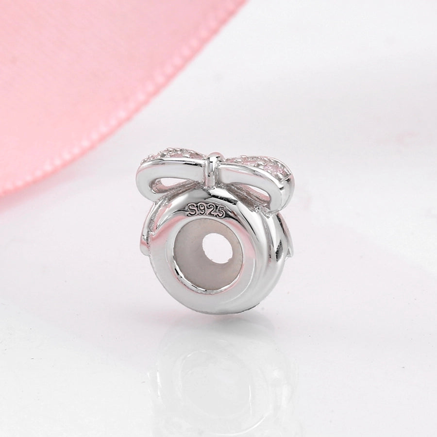 Sterling Silver Bow & Cross Bling Charms