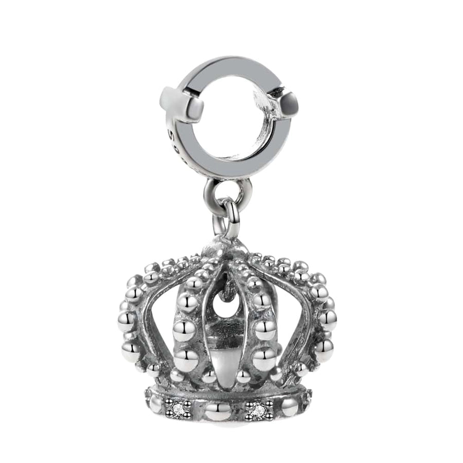 Sterling Silver Vintage Crown Charm