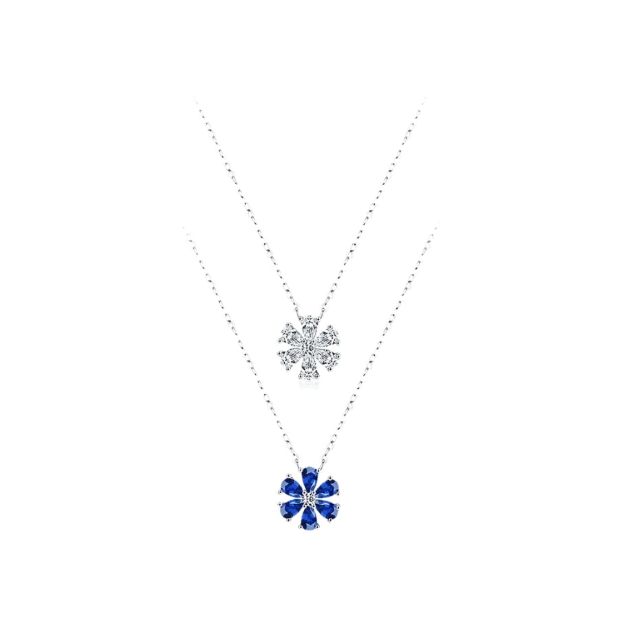 Sterling Silver Minimalist Bling Flower Petal
