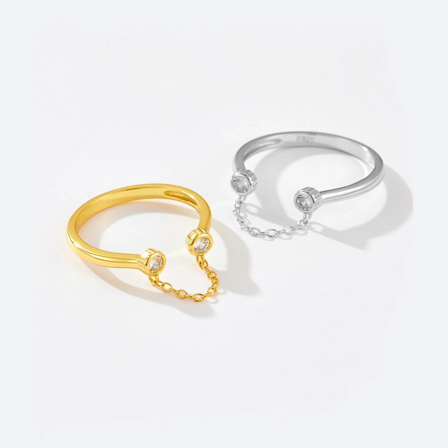 Sterling Silver Chain Link Ring
