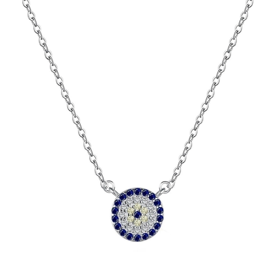 Sterling Silver Devil's Eye Minimalist Necklace Collection