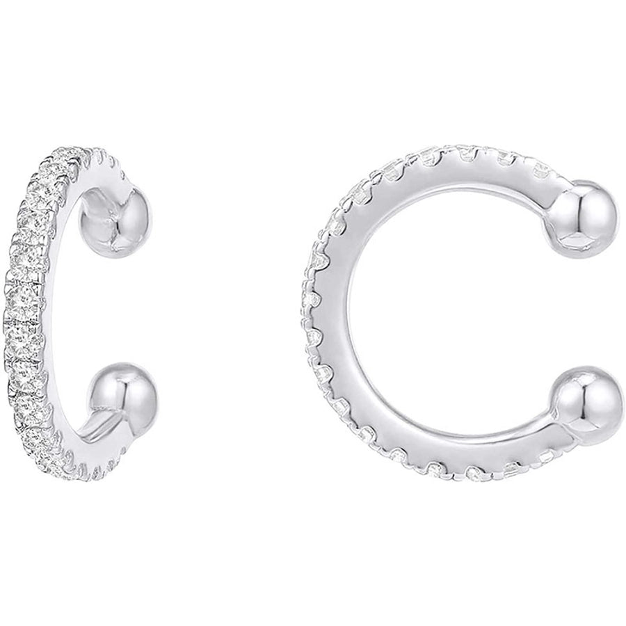 Sterling Silver Gemstone Ear-cuffs