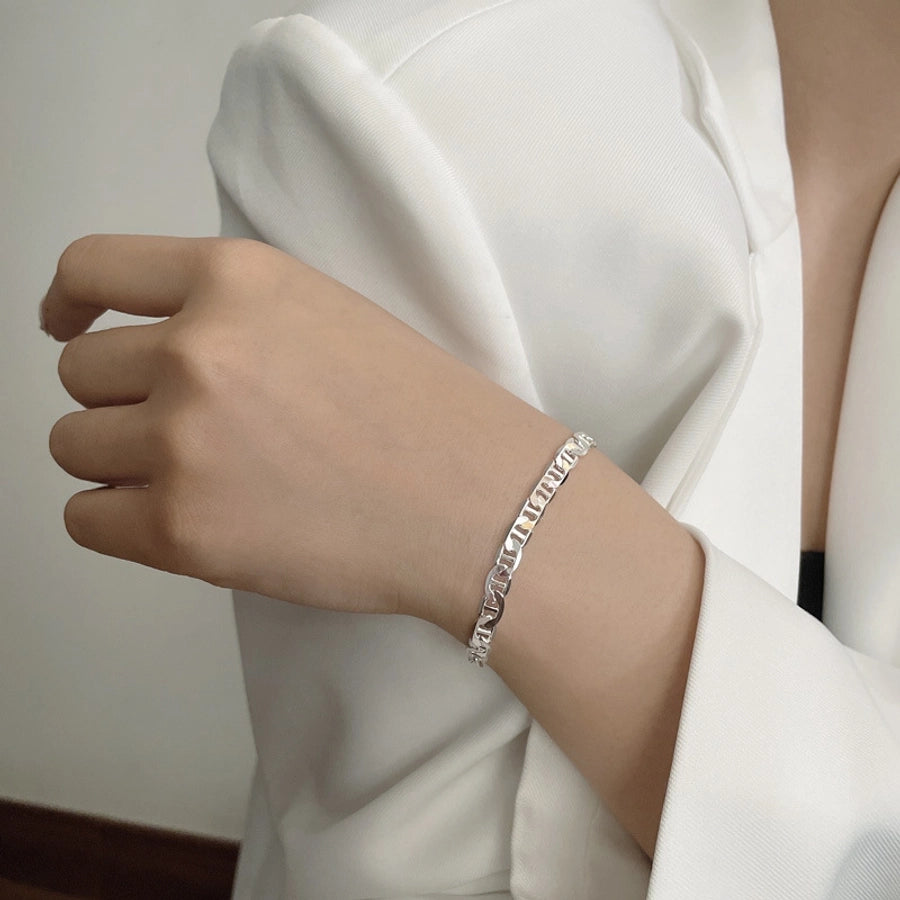 Sterling Silver Link Bracelet