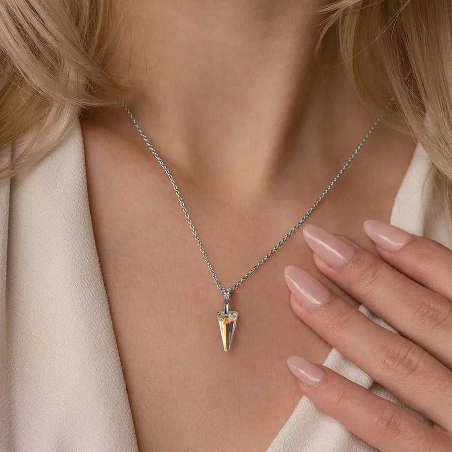 Sterling Silver Handmade Crystal Pendant Necklace Collection
