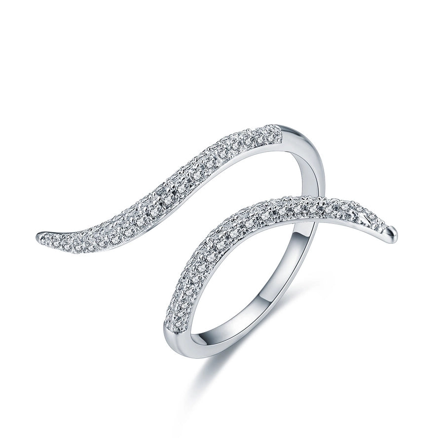 Sterling Silver Adjustable Swirl Ring