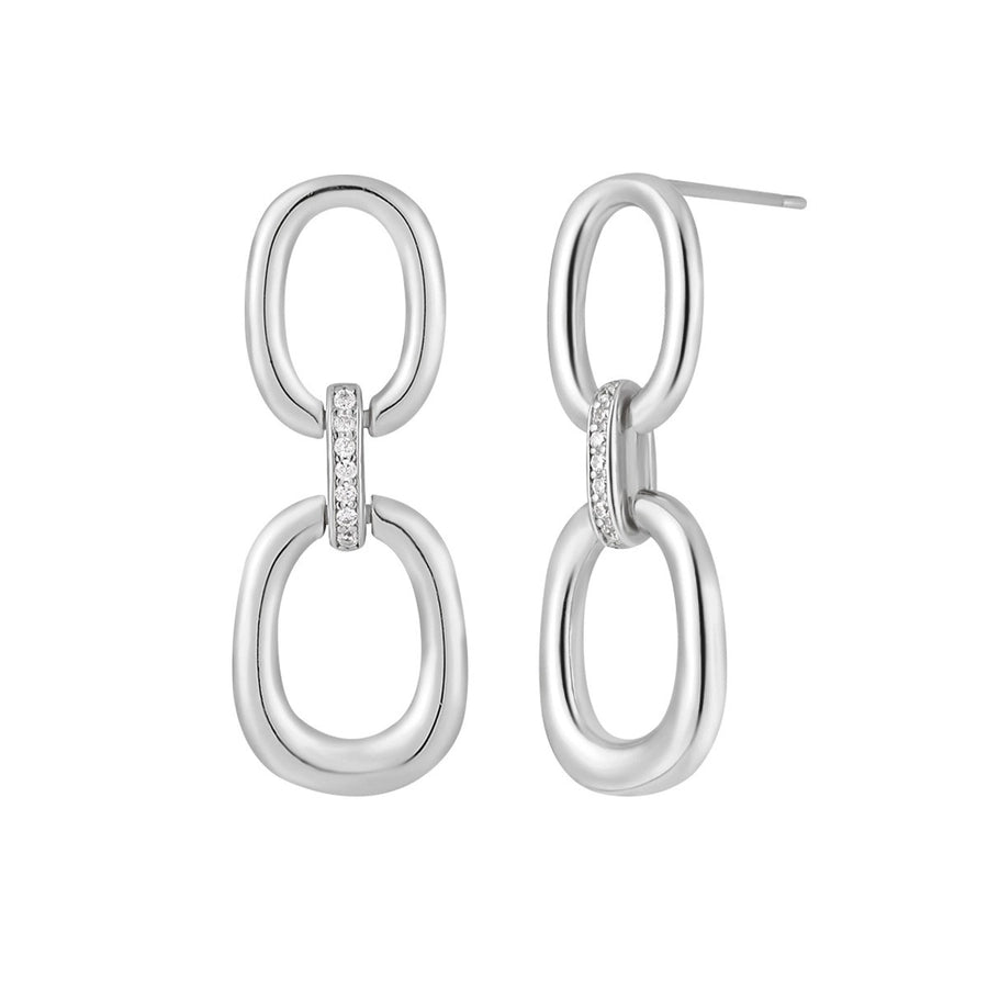 Sterling Silver Chain Link Earrings