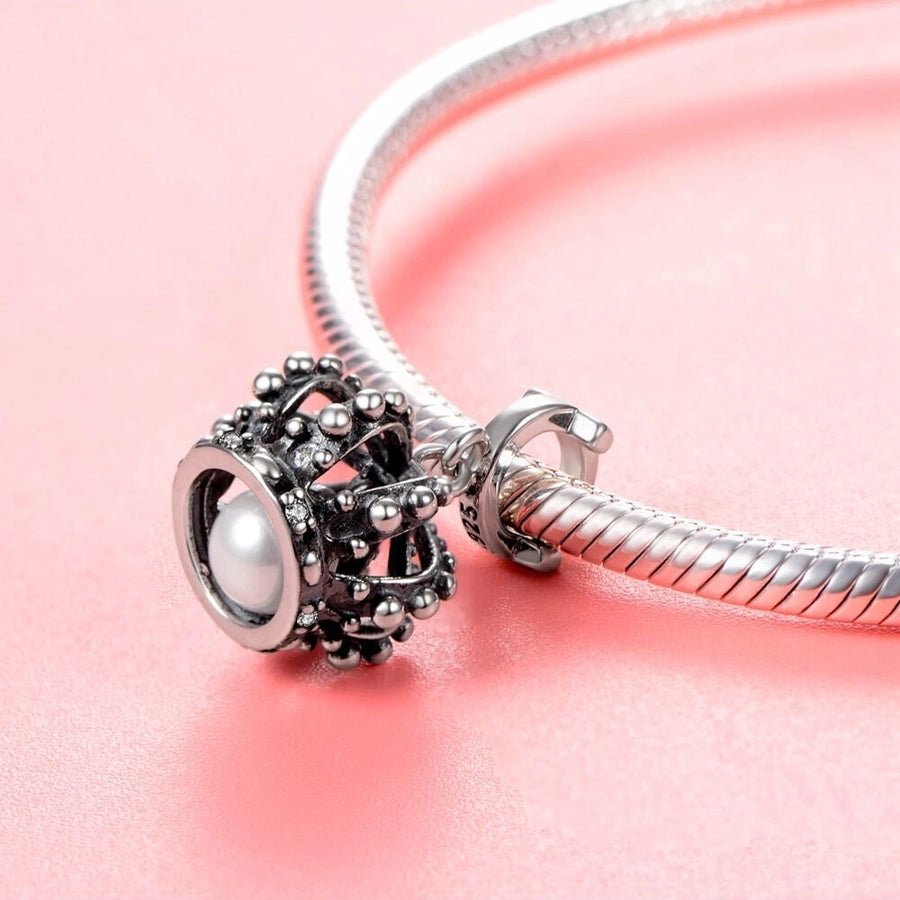 Sterling Silver Vintage Crown Charm