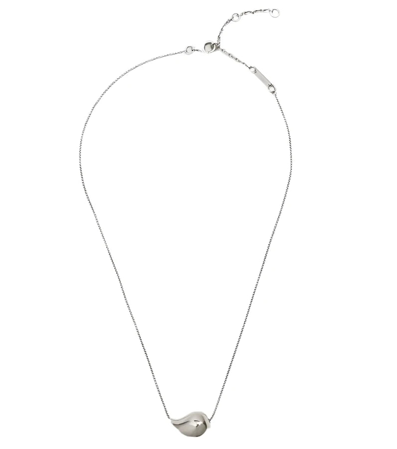 Sterling Silver Horizontal Water Droop Necklace
