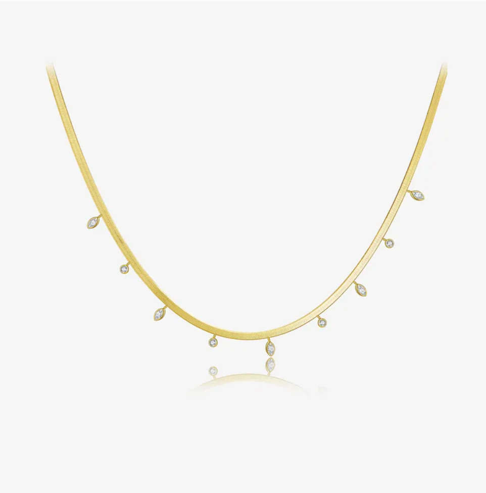 Sterling Silver Clavicle Chain Necklace