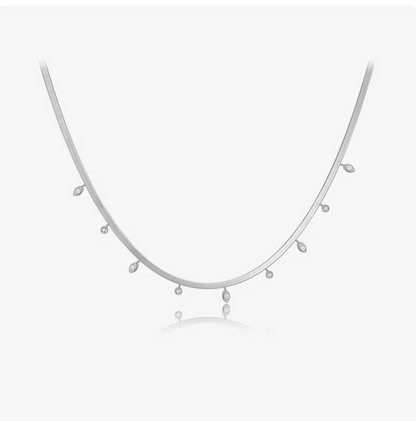 Sterling Silver Clavicle Chain Necklace