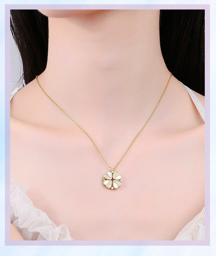 Sterling Silver Heart Cluster Necklace Collection