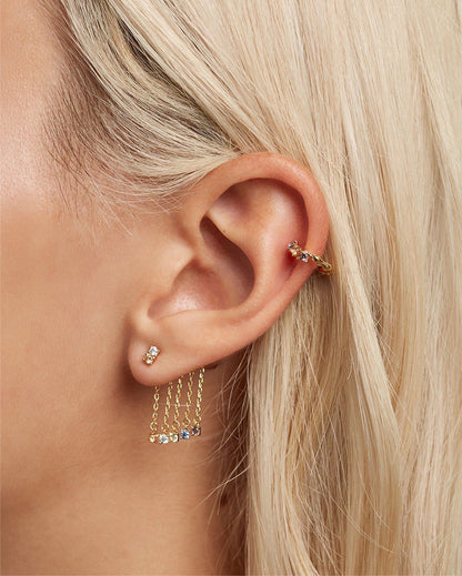 18K Gold Plated Mismatch Minimalist Earring Collection