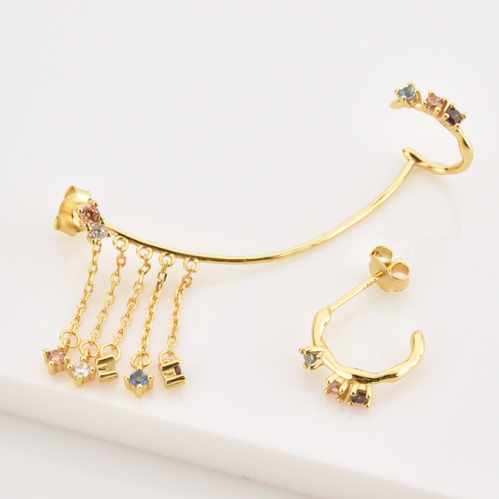 18K Gold Plated Mismatch Minimalist Earring Collection