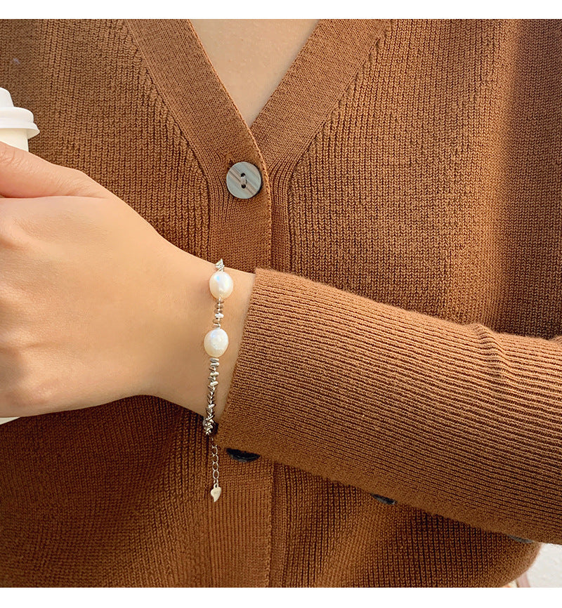Sterling Silver Freshwater Pearl Bracelet
