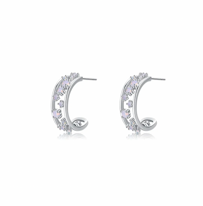 Sterling Silver Crystal Earrings