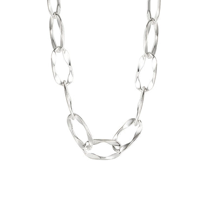 Sterling Silver Textured Link Chain