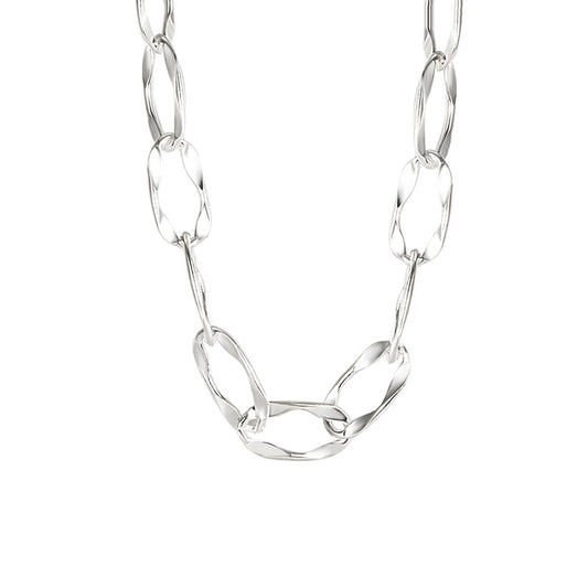 Sterling Silver Textured Link Chain