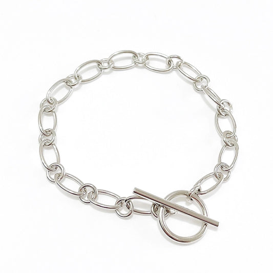 Sterling Silver Toggle Link Bracelet