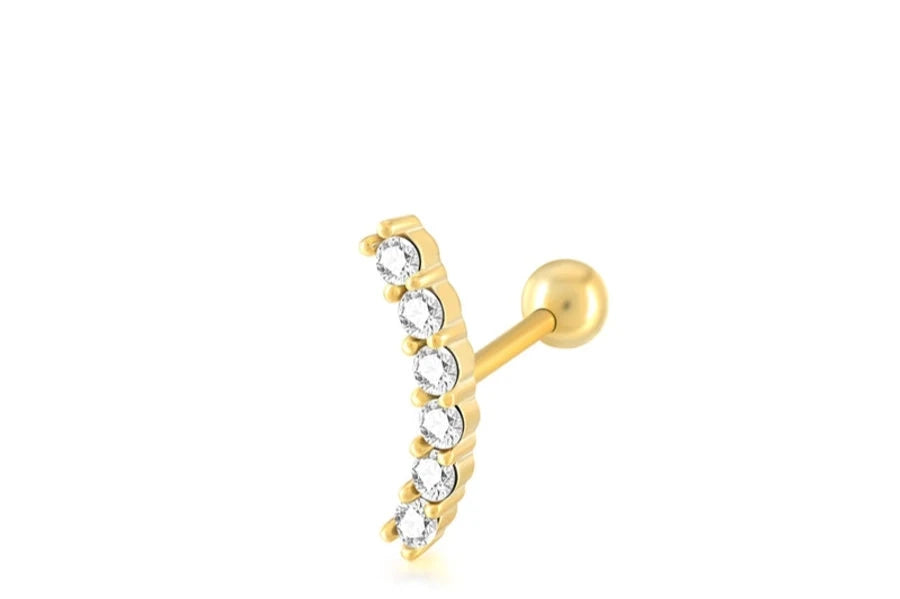 Minimalist Sterling Silver Single Minimalist Studs - 11 styles