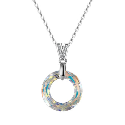 Sterling Silver Handmade Crystal Pendant Necklace Collection