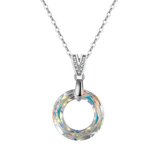 Sterling Silver Handmade Crystal Pendant Necklace Collection