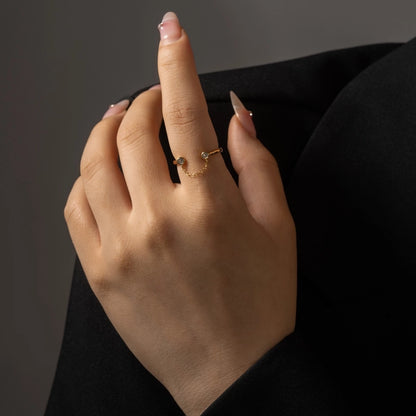 Sterling Silver Chain Link Ring
