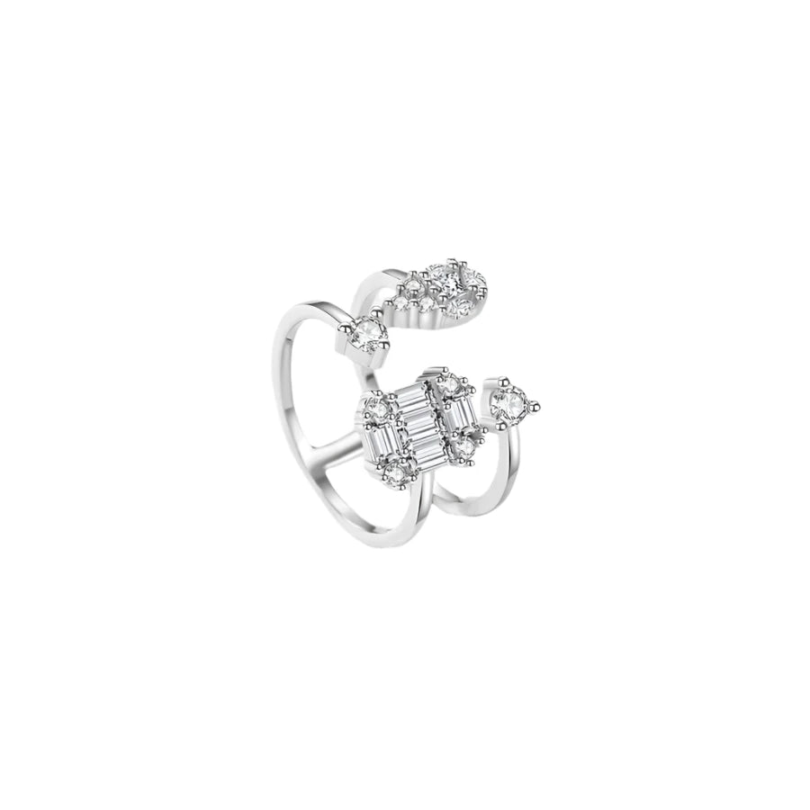 Sterling Silver Water Droplet Ring
