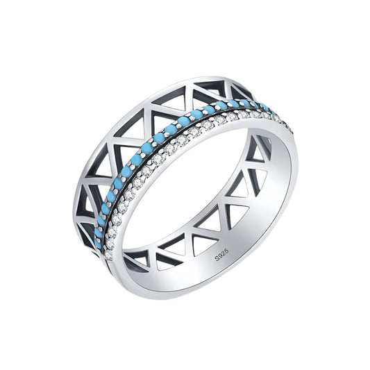 Sterling Silver Zig Zag Ring