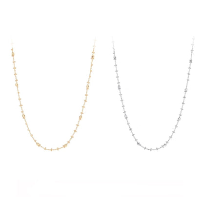 Sterling Silver / Gold Plated Dot Necklace