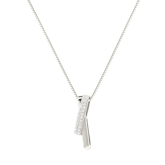 Sterling Silver Geometric Line Necklace