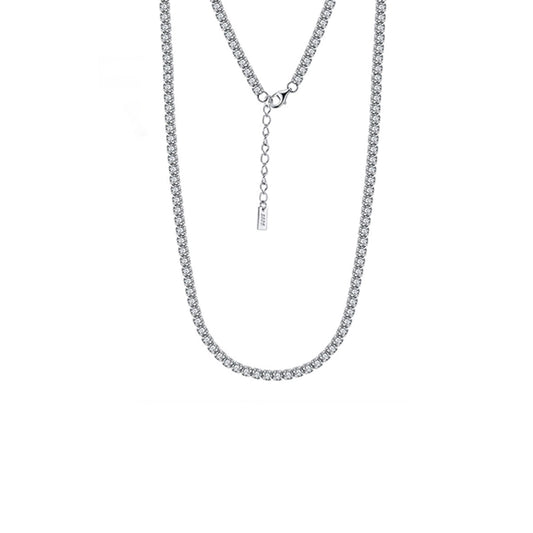 Sterling Silver Tennis Necklace