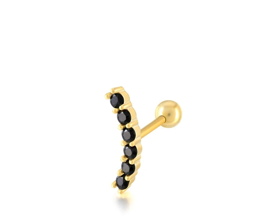 Minimalist Sterling Silver Single Minimalist Studs - 11 styles